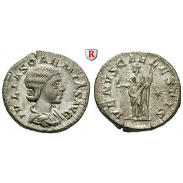 Römische Kaiserzeit, Julia Soaemias, Mutter des Elagabal, Denar 218-222, ss-vz