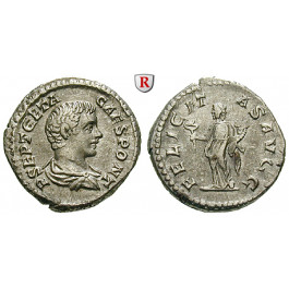 Römische Kaiserzeit, Geta, Caesar, Denar 203, vz/ss-vz