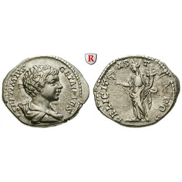 Römische Kaiserzeit, Geta, Caesar, Denar 198, vz/ss-vz