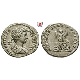 Römische Kaiserzeit, Caracalla, Denar 201, vz+/ss-vz