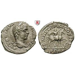 Römische Kaiserzeit, Caracalla, Denar 208, ss-vz