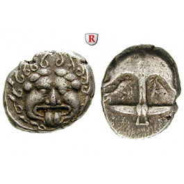 Thrakien-Donaugebiet, Apollonia Pontika, Drachme 5.-4.Jh. v.Chr., ss