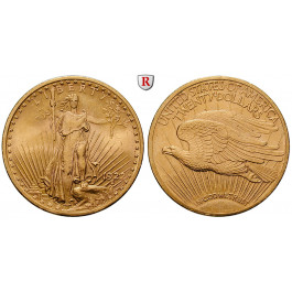 USA, 20 Dollars 1922, 30,09 g fein, vz+