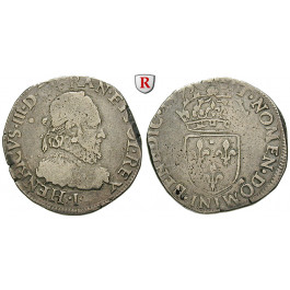 Frankreich, Henri III., Teston 1575, ss