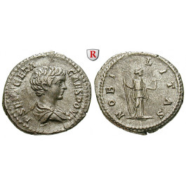 Römische Kaiserzeit, Geta, Caesar, Denar 199, ss-vz