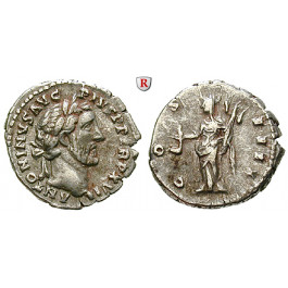 Römische Kaiserzeit, Antoninus Pius, Denar 152-153, ss+