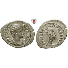 Römische Kaiserzeit, Julia Mamaea, Mutter des Severus Alexander, Denar 228, vz