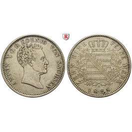 Sachsen, Königreich Sachsen, Anton, Konventionstaler 1828, ss+