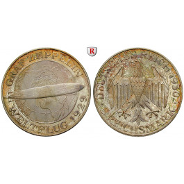 Weimarer Republik, 5 Reichsmark 1930, Zeppelin, A, PP, J. 343