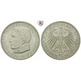 Bundesrepublik Deutschland, 5 DM 1957, Eichendorff, J, vz-st, J. 391