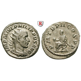 Römische Kaiserzeit, Philippus I., Antoninian 245, vz-st