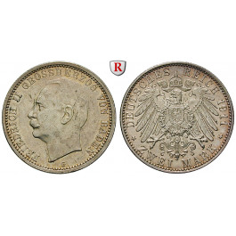 Deutsches Kaiserreich, Baden, Friedrich II., 2 Mark 1911, G, ss-vz/vz, J. 38
