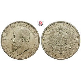 Deutsches Kaiserreich, Schaumburg-Lippe, Georg, 2 Mark 1904, A, vz-st, J. 164