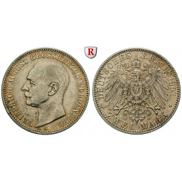 Deutsches Kaiserreich, Oldenburg, Friedrich August, 2 Mark 1901, A, ss-vz/vz, J. 94