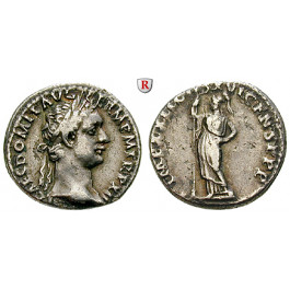 Römische Kaiserzeit, Domitianus, Denar Sept. 92 - Sept. 93, ss+