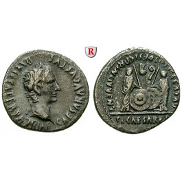 Römische Kaiserzeit, Augustus, Denar 2 v.-4 n.Chr., ss