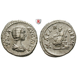 Römische Kaiserzeit, Julia Domna, Frau des Septimius Severus, Denar um 217, ss-vz