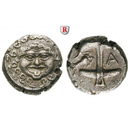 Thrakien-Donaugebiet, Apollonia Pontika, Drachme 5.-4.Jh. v.Chr., ss+