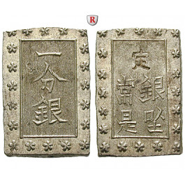 Japan, Tenpo, Bu (Ichi Bu Gin) o.J. (1837-1854), vz