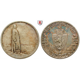 Norwegen, Haakon VII., 2 Kroner 1914, ss-vz