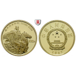 China, Volksrepublik, 100 Yuan 1987, 10,37 g fein, PP