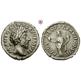 Römische Kaiserzeit, Marcus Aurelius, Denar 163, ss+