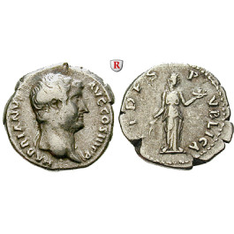 Römische Kaiserzeit, Hadrianus, Denar 136, ss+