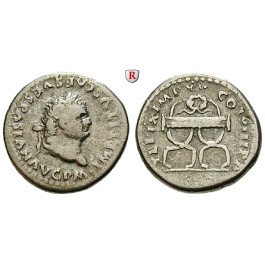 Römische Kaiserzeit, Titus, Denar Januar-Juni 80, ss