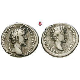 Römische Kaiserzeit, Antoninus Pius, Denar 140, ss