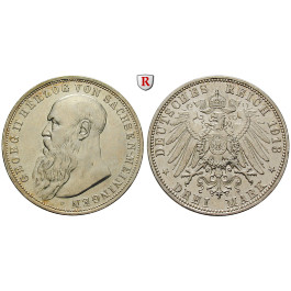 Deutsches Kaiserreich, Sachsen-Meiningen, Georg II., 3 Mark 1913, D, ss-vz, J. 152