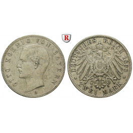 Deutsches Kaiserreich, Bayern, Otto, 2 Mark 1898, D, ss, J. 45