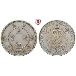 Nebengebiete, Kiautschou, 10 Cent 1909, A, vz, J. 730