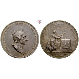 Brandenburg-Preussen, Königreich Preussen, Friedrich II., Silbermedaille 1786, f.vz