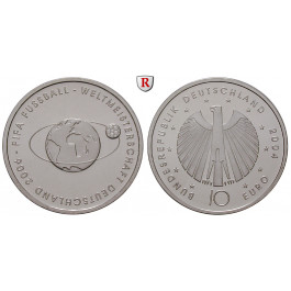 Bundesrepublik Deutschland, 10 Euro 2004, Fußball WM 2006, 2. Ausgabe, PP, J. 504