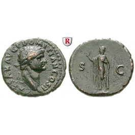 Römische Kaiserzeit, Domitianus, Caesar, As 72, ss