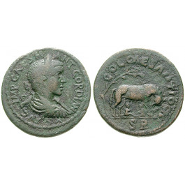 Römische Provinzialprägungen, Pisidien, Antiochia, Gordianus III., Bronze, ss
