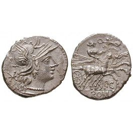 Römische Republik, M. Carbo, Denar, ss