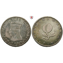 Kolumbien, Cundinamarca, 8 Reales 1820, ss