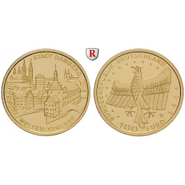 Bundesrepublik Deutschland, 100 Euro 2004, Bamberg (ABBILDUNG MÜNZTYP), nach unserer Wahl, A-J, 15,55 g fein, st, J. 509