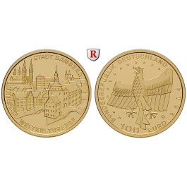 Bundesrepublik Deutschland, 100 Euro 2004, Bamberg (ABBILDUNG MÜNZTYP), nach unserer Wahl, A-J, 15,55 g fein, st, J. 509