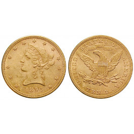 USA, 10 Dollars 1894, 15,05 g fein, vz
