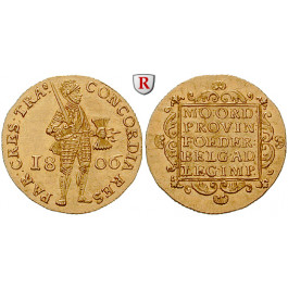 Niederlande, Provinzen, Dukat 19. Jh., 3,45 g fein, ss