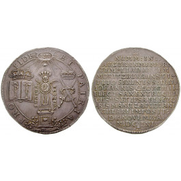 Sachsen, Albertinische Linie, Johann Georg II., Breiter Doppeltaler 1661, vz
