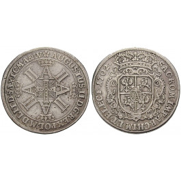 Sachsen, Albertinische Linie, Friedrich August I., Taler 1702, ss
