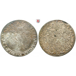 Sachsen, Albertinische Linie, Christian II., Johann Georg, August unter Vormundschaft, Reichstaler 1598, ss