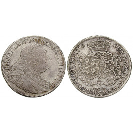 Sachsen, Albertinische Linie, Friedrich August II., 2/3 Taler 1756, f.vz