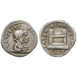 Römische Kaiserzeit, Augustus, Denar 19 v.Chr., ss