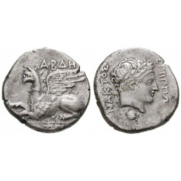 Thrakien, Abdera, Tetradrachme ca. 336-311 v. Chr., ss-vz