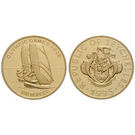 Seychellen, Republik, 100 Rupees 1995, 4,53 g fein, PP