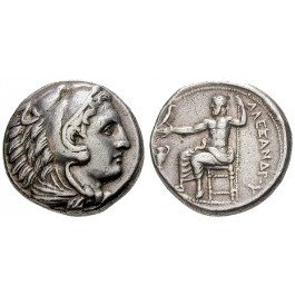 Makedonien, Königreich, Alexander III. der Grosse, Tetradrachme 300-286 v.Chr., ss